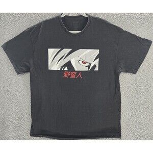 Return To Sender Shirt Mens XL Black Anime Graphic Eye Japanese Tee Streetwear